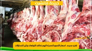 قفزة جديدة.. أسعار اللحوم الحمراء اليوم تخالف التوقعات وتثير التساؤلات 1